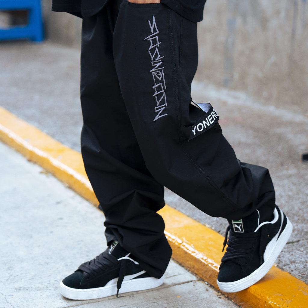 Pantalón Puro México ALV Gabardina Negro