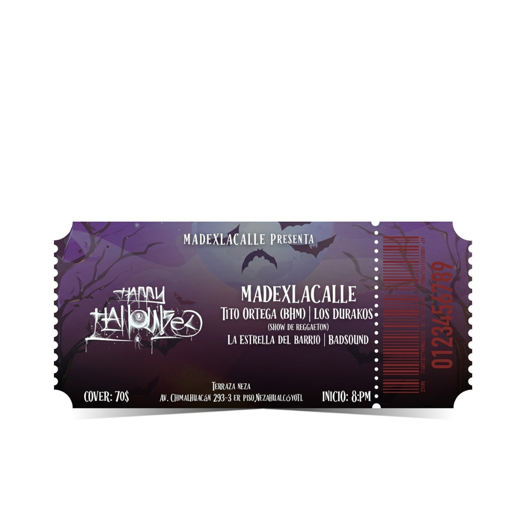 Ticket Digital "Happy Halloweed"