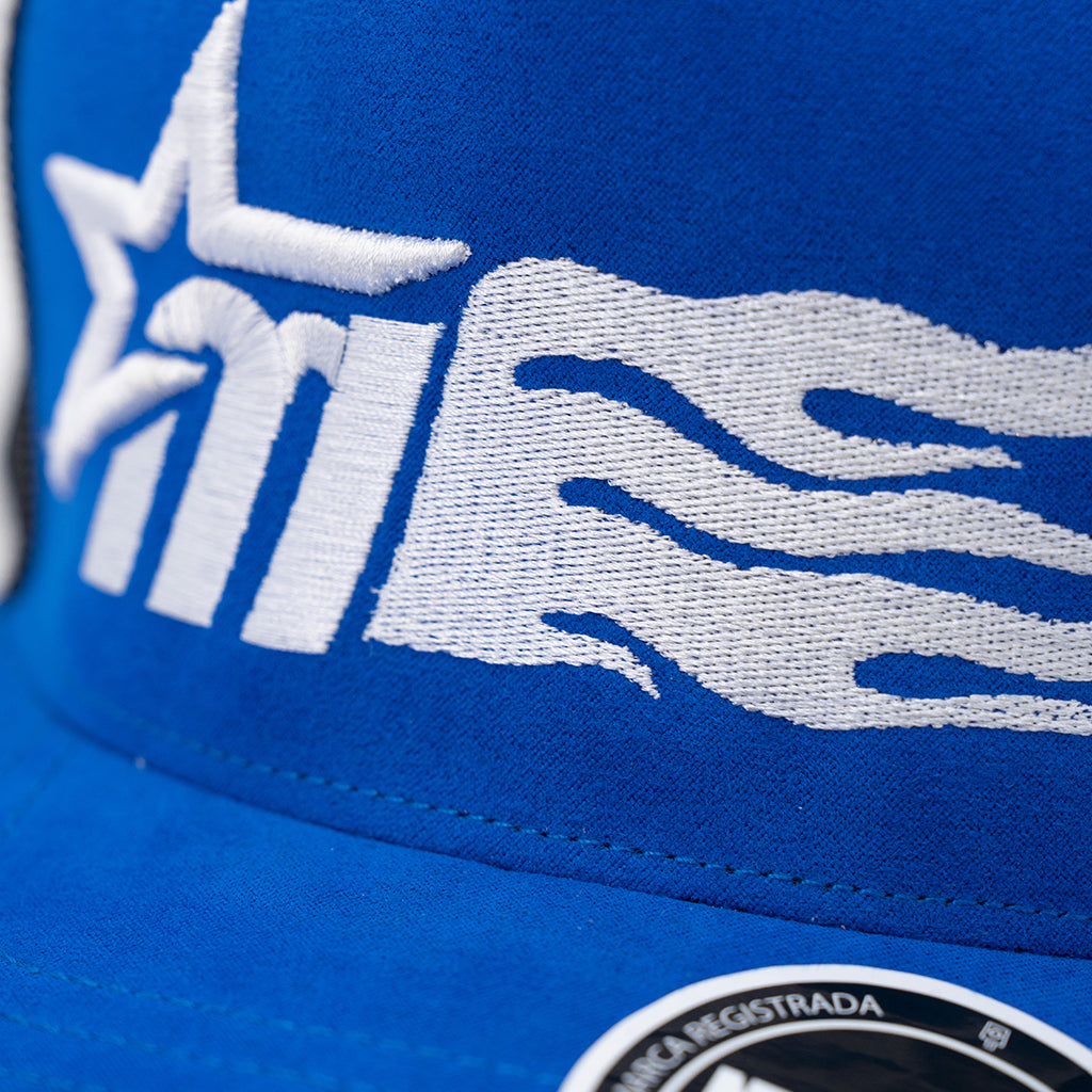 Gorra Made Flamas Red Azul
