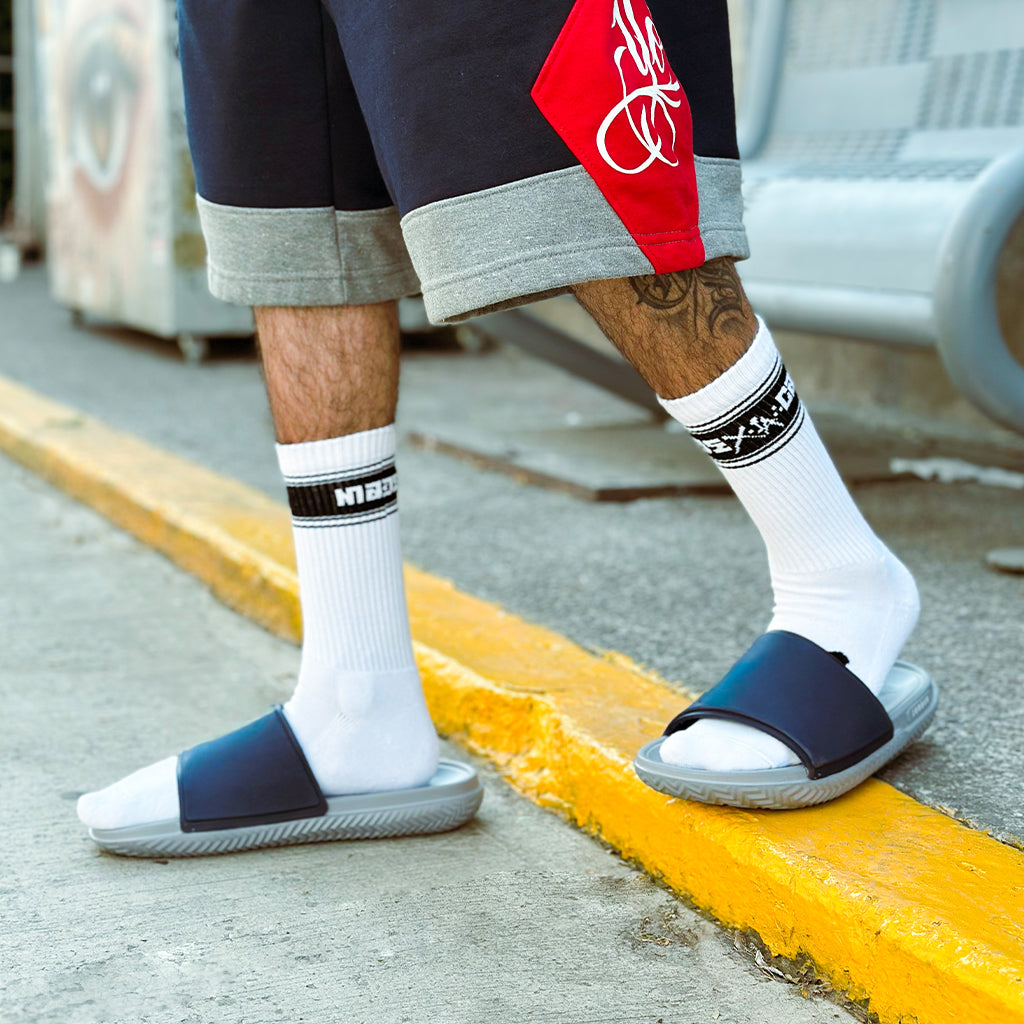 Socks MXLC Franja Blanco