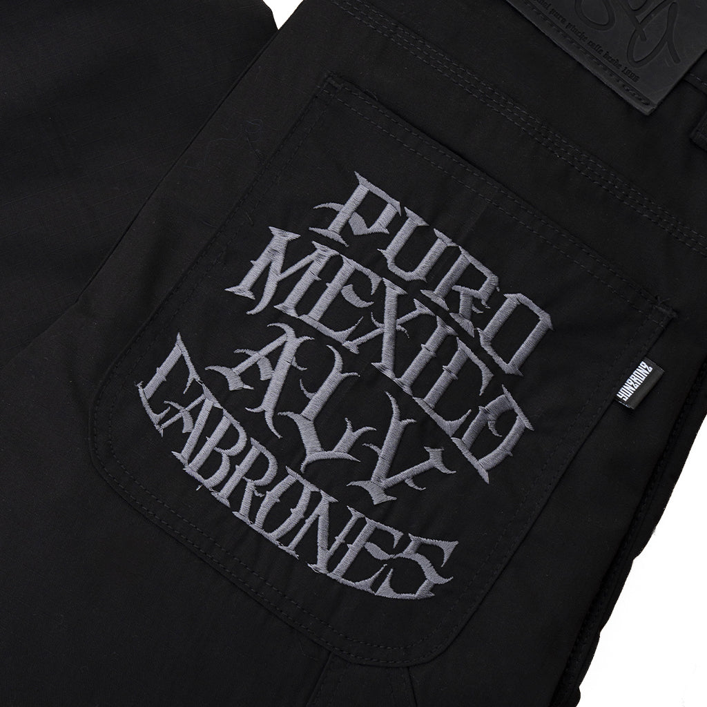 Pantalón Puro México ALV Gabardina Negro
